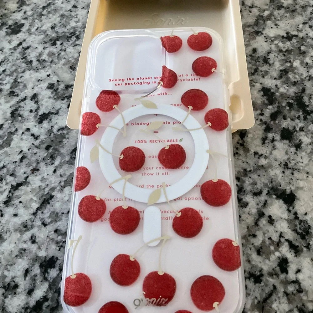 Sonix Cherry Design iPhone 15 Pro Max Case - Picture 3 of 6